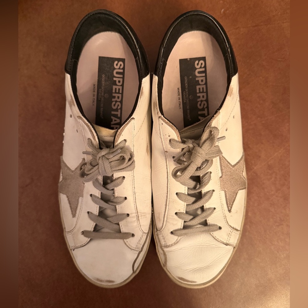 Golden Goose Women’s Superstar Sneakers with Black Heel Tab & Gray Suede - US 9 - Picture 10 of 16